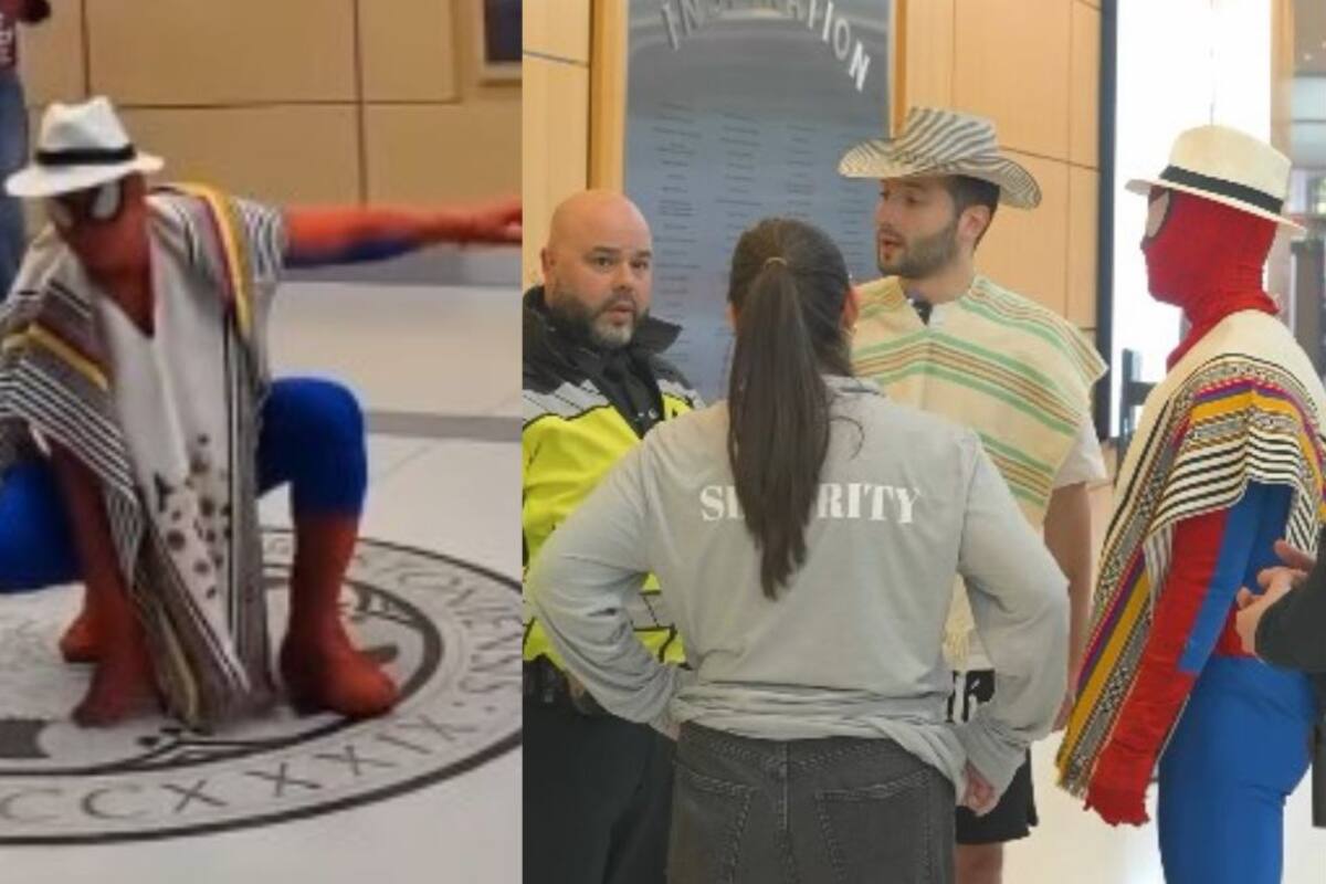 J Balvin se disfraza de Spider-Man previo a su concierto en Boston y seguridad le prohíbe el paso
