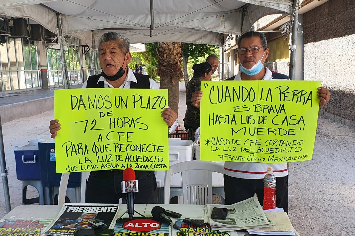 Amenazan con bloqueo en CFE por corte de energía al acueducto
