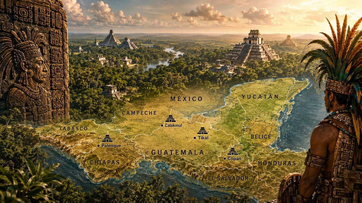 Antes de que existieran México, Guatemala, Belice, Honduras y El Salvador una sola civilización dominaba este enorme territorio de más de 500 mil kilómetros cuadrados