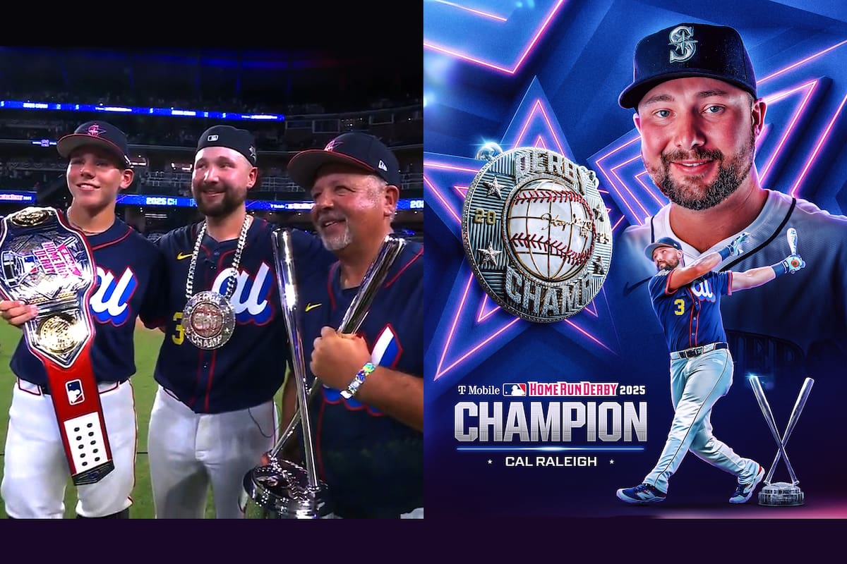 Cal Raleigh: primer catcher en la historia en ganar el Home Run Derby de las Grandes Ligas
