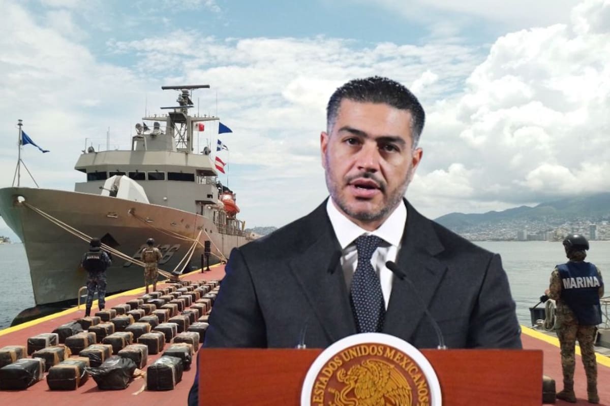 Aseguran embarcación con cocaína valuada en más de 846 millones de pesos en costas de Guerrero; Marina detiene a tres extranjeros