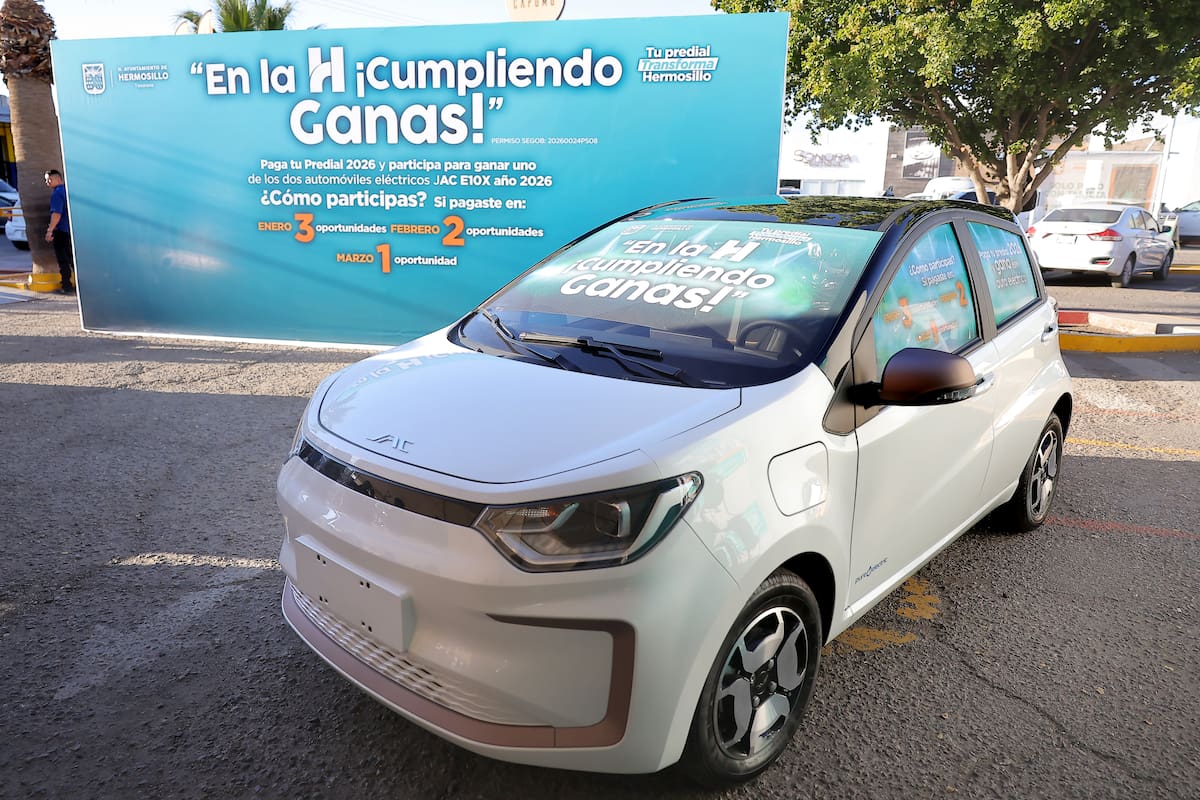 Ayuntamiento de Hermosillo rifará dos autos eléctricos entre sus contribuyentes cumplidos: ¿y tú ya pagaste tu predial?
