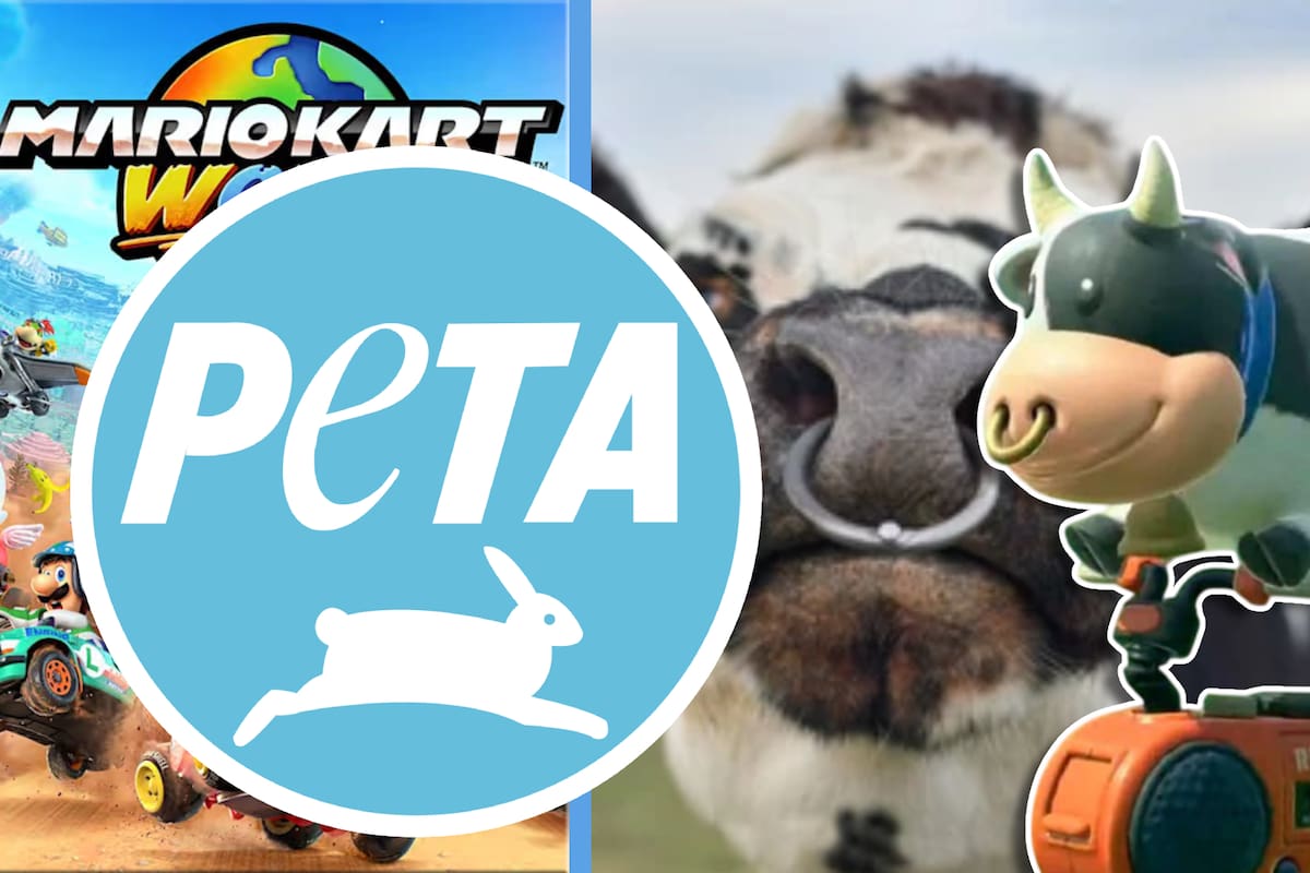 PETA arremente contra Nintendo por el diseño del personaje de la vaca en ‘Mario Kart World’