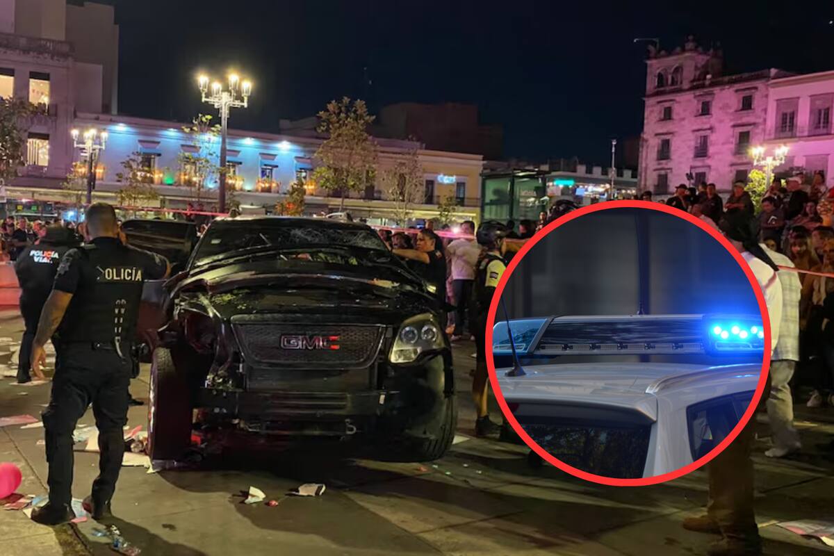 Conductor con auto robado atropella a 16 personas en Centro Histórico de Guadalajara