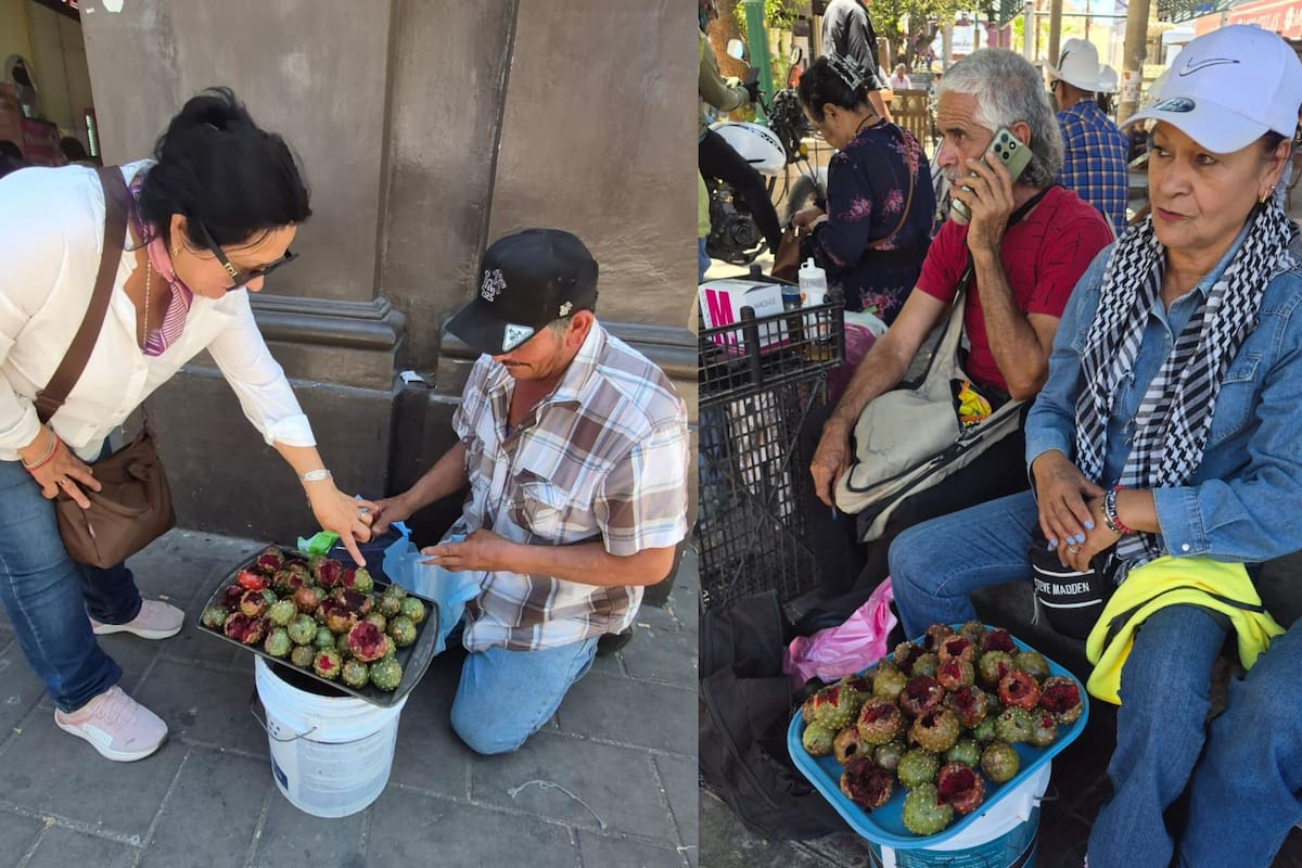 Los vendedores se ubican en los alrededores del Mercado Municipal.