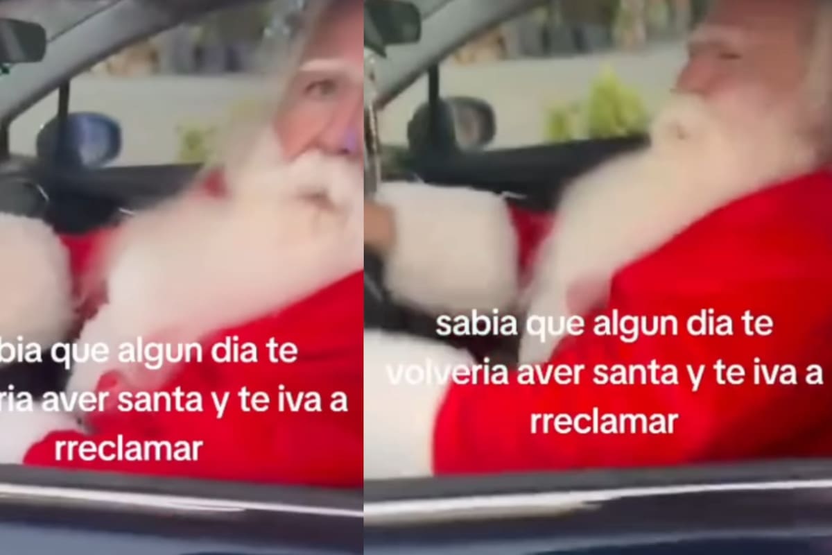 Policía detiene a hombre vestido como Santa Claus: el motivo no lo esperas