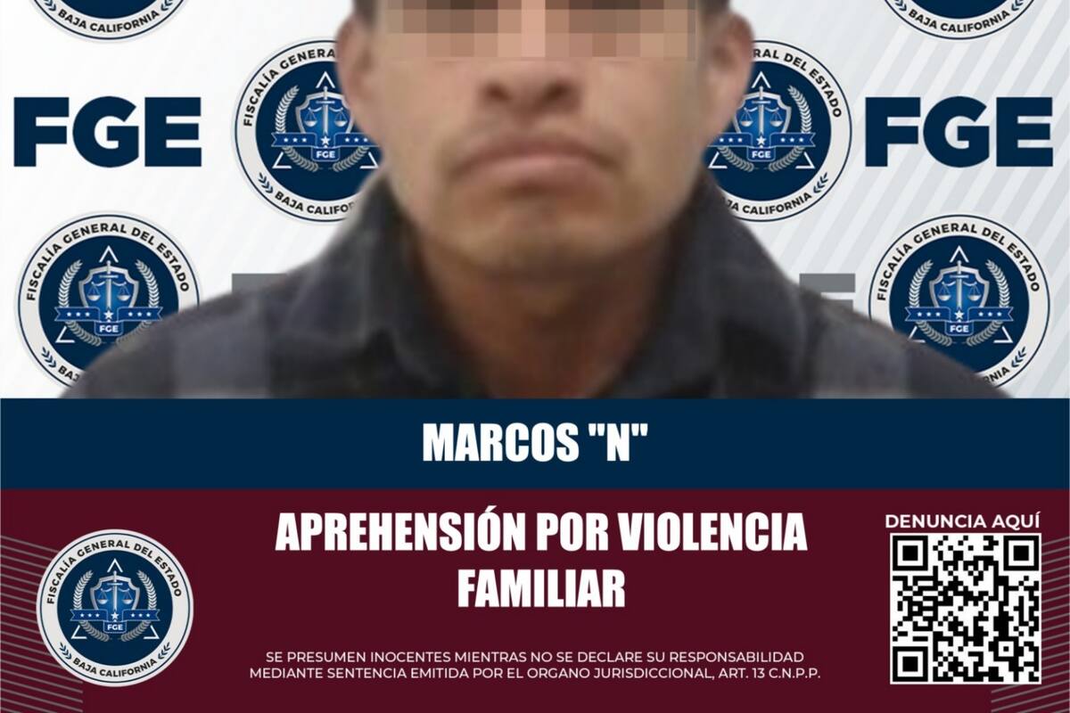 Policiaca Tecate: aprehenden a uno por violencia familiar
