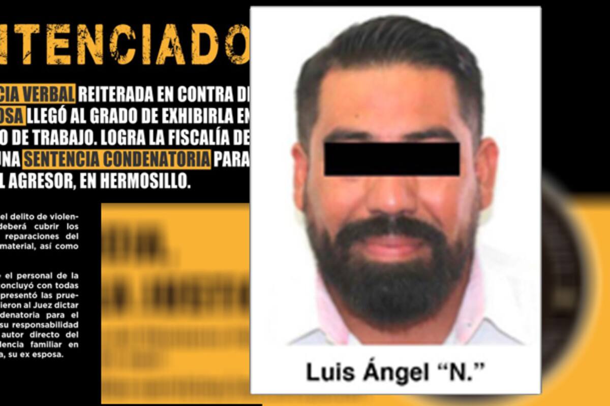 Por violencia contra su ex esposa, Luis Ángel "N" es sentenciado a un año prisión y multa