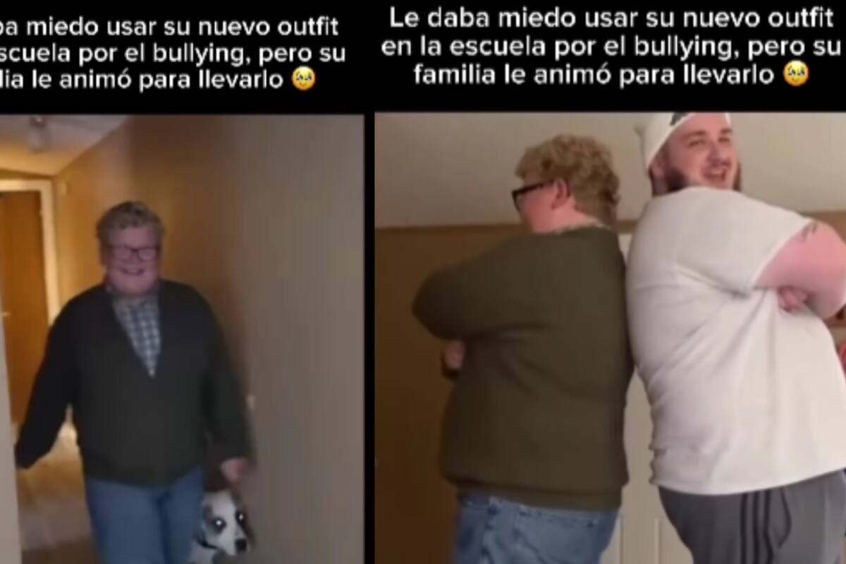 Familia conmueve en redes al apoyar a su hijo, quien temía ser víctima de bullying por su nuevo outfit