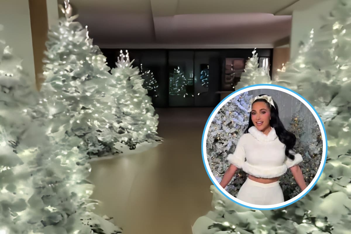 Kim Kardashian es criticada por sus decoraciones navideñas “exageradas”: así luce su casa