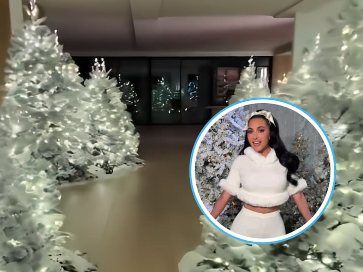 Kim Kardashian es criticada por sus decoraciones navideñas “exageradas”: así luce su casa