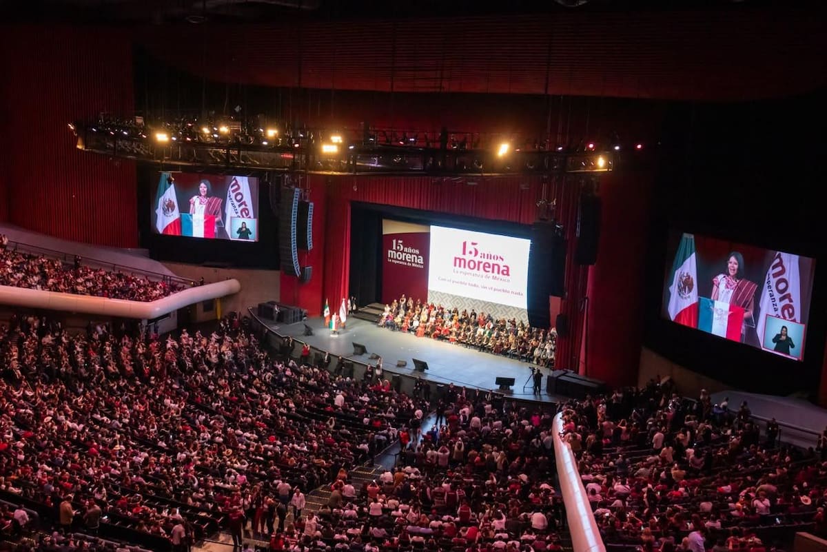 Morena celebra 15 años de existencia en el Auditorio Nacional. | Imagen: Cortesía