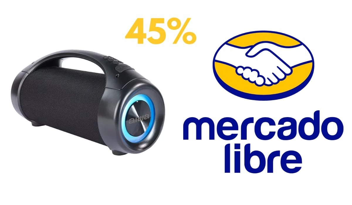 Mercado Libre ofrece bocina Bluetooth portátil con 45% de descuento