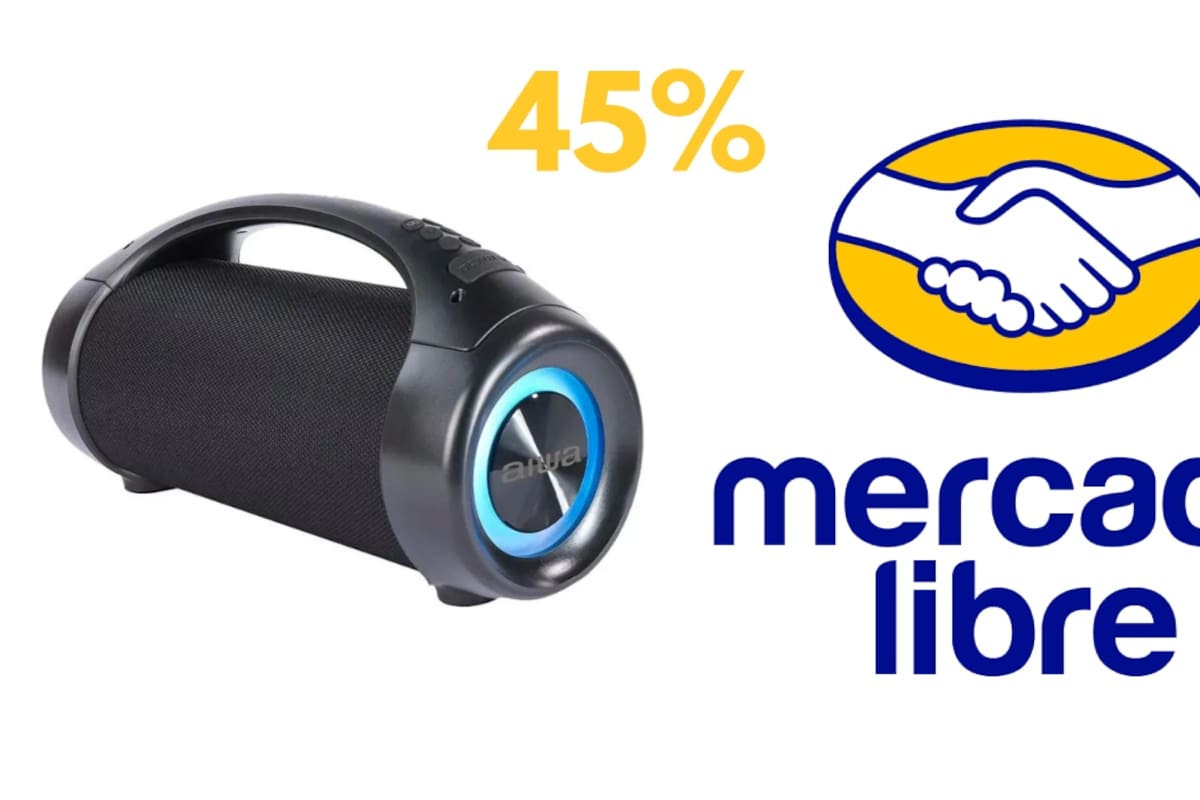 Mercado Libre ofrece bocina Bluetooth portátil con 45% de descuento