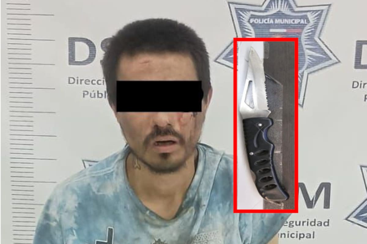 Lesiona a un hombre al intentar asaltarlo; es detenido