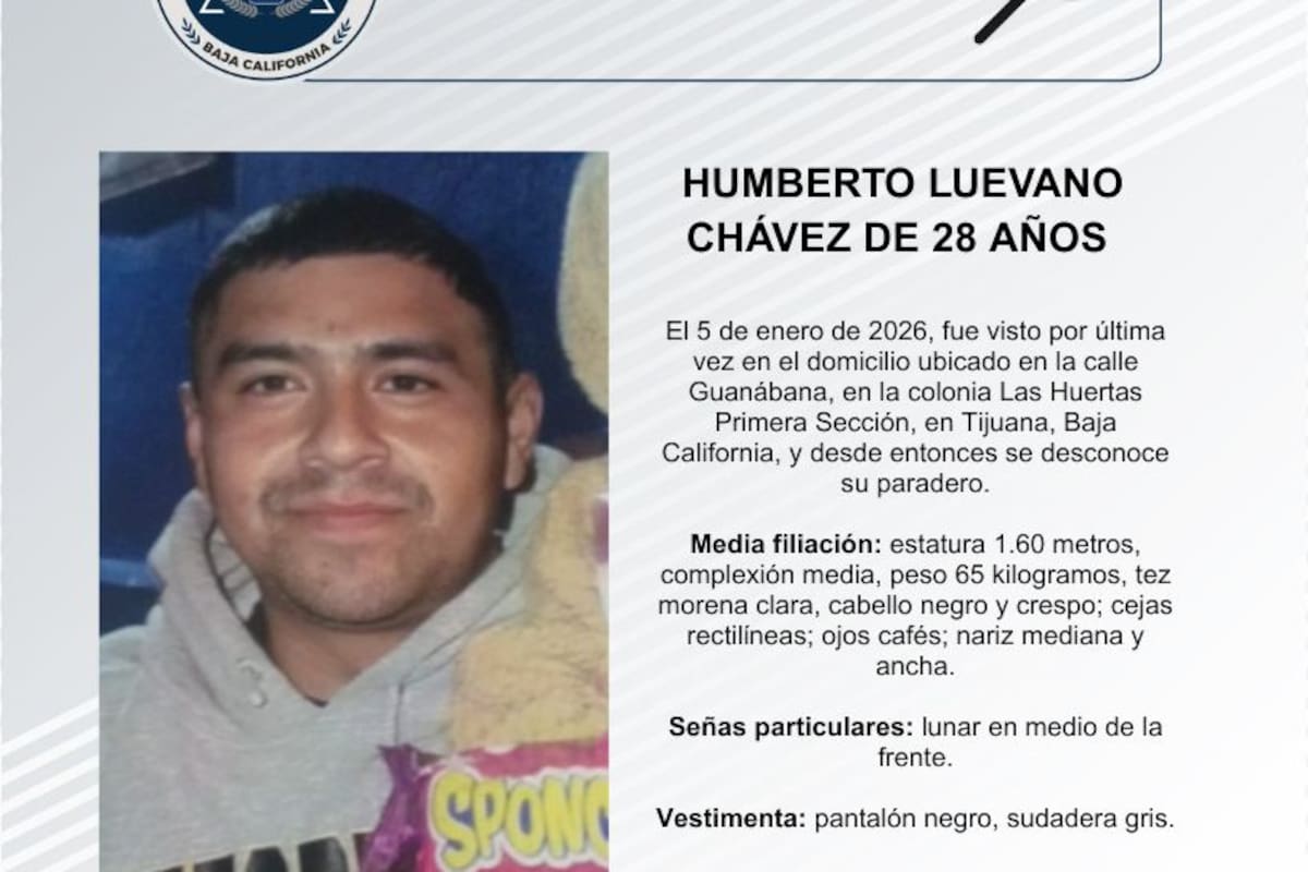 Se busca a Humberto Luevano Chávez de 38 años