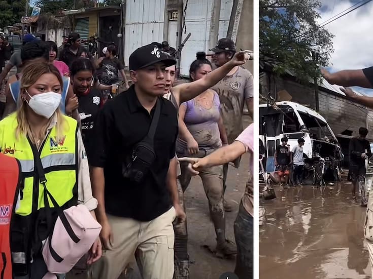 Yulay conmueve al brindar ayuda a damnificados por inundaciones en Poza Rica, Veracruz