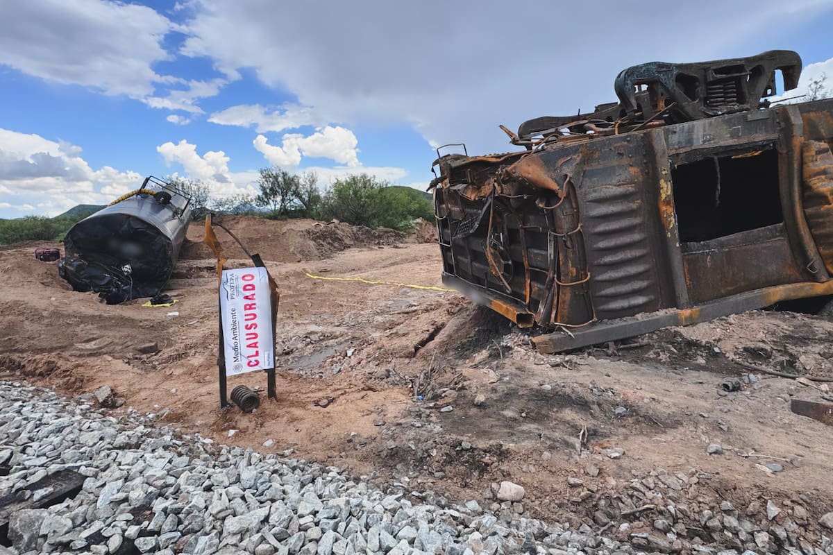 Habitantes de Naco, Sonora denuncian ante FGR derrame de hidrosulfuro de sodio tras descarrilamiento de Ferromex y exigen investigar daños y remediación: “No sabemos si el agua está contaminada”