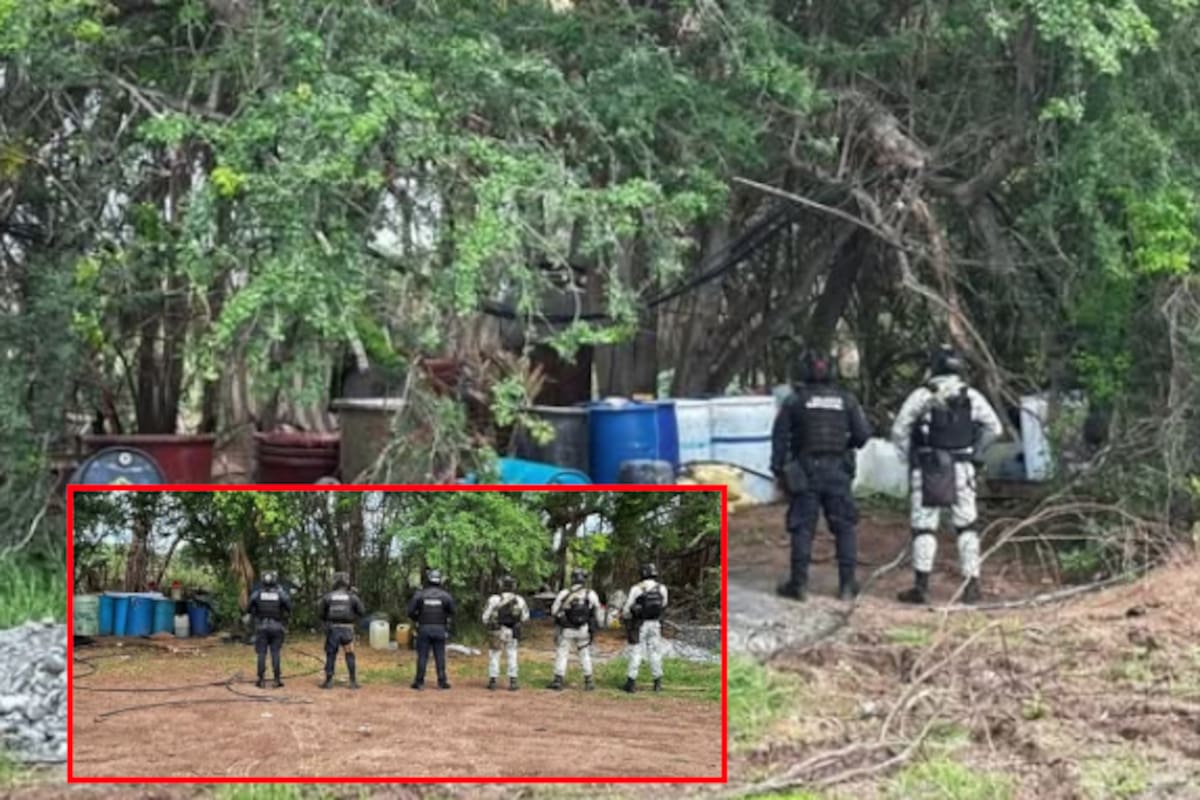 Descubren y destruyen centro clandestino de químicos para drogas en Mocorito: más de 300 contenedores asegurados