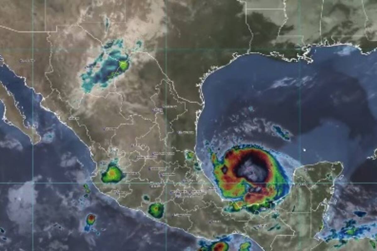 Clima en México: "Grace" se desplaza a costas de Veracruz; vuelve a intensificarse a Huracán categoría 1
