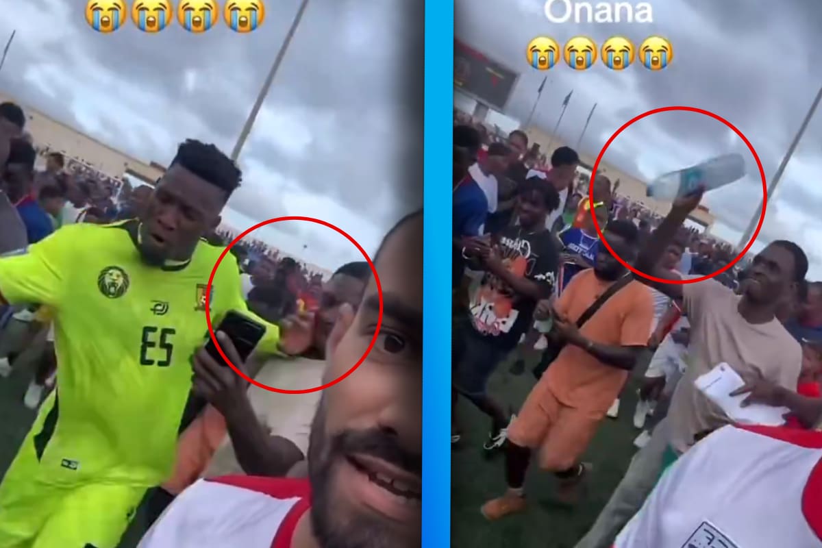 VIDEO: André Onana, ex portero de Manchester United, golpea a un aficionado por pedirle una foto