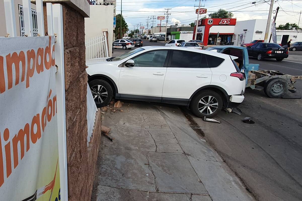 Hace alto no permitido y termina lesionada
