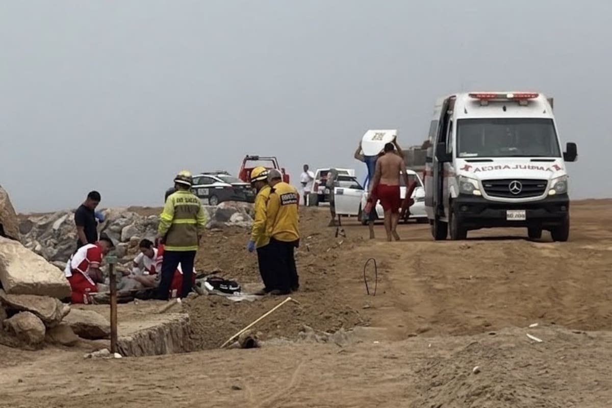 Mueren dos hombres ahogados en playa Monalisa de Ensenada