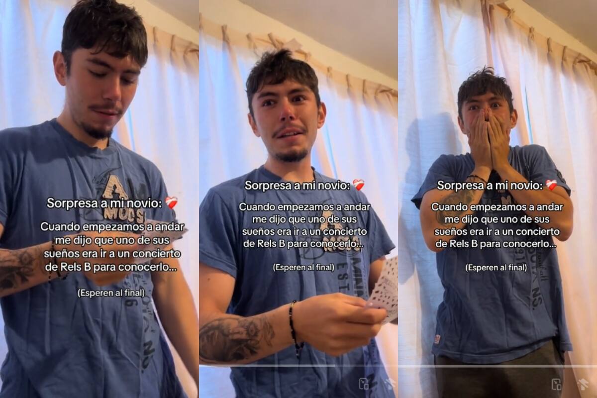 Joven el regala entradas a su novio para ver a Rels B en vivo: ¡él no pudo contener el llanto por la emoción!