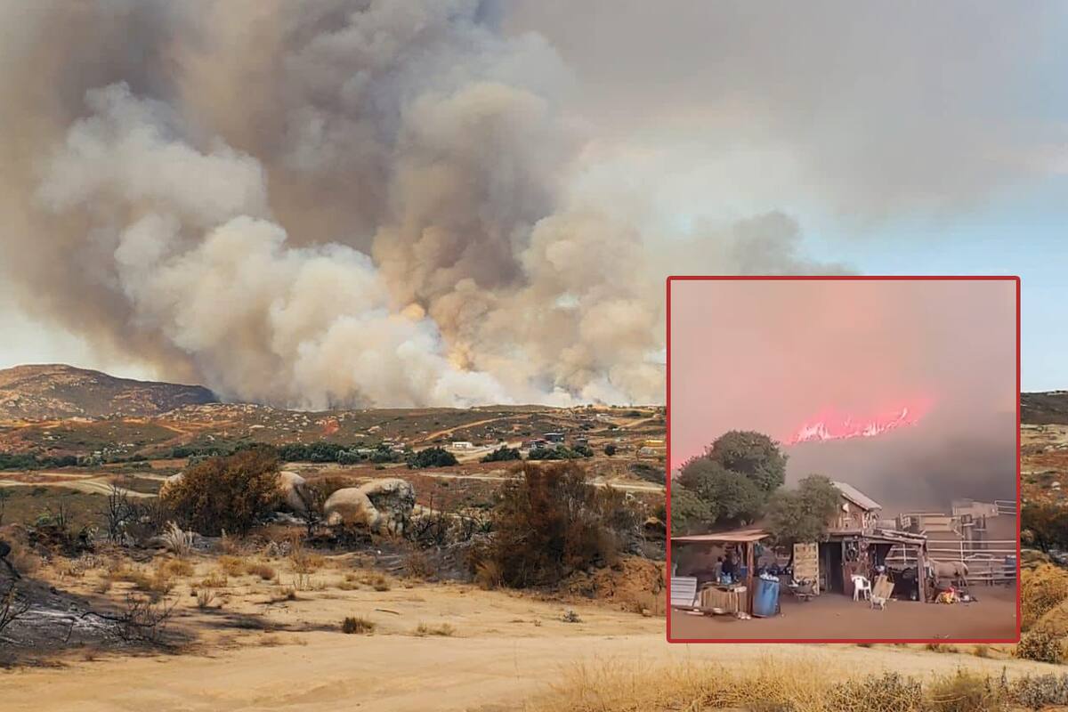 Consume fuego mil 600 hectáreas en Cerro Azul de Tecate