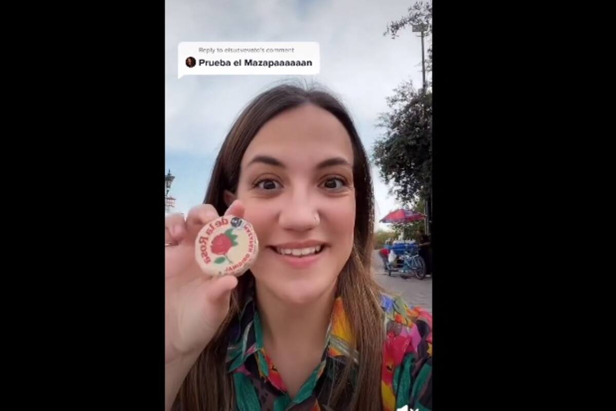 Extranjera prueba por primera vez un mazapán; su reacción se vuelve viral