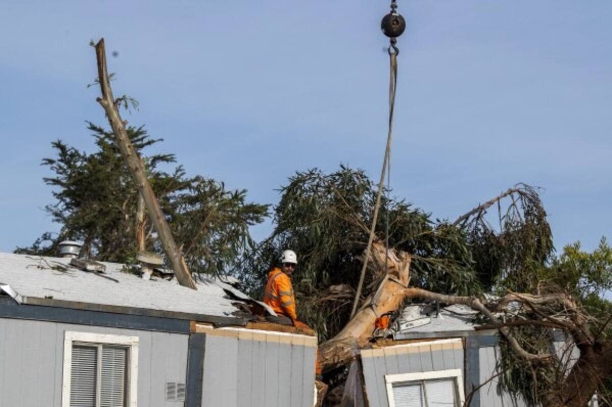 Daños en casas de EU tras fuertes tormentas en el país. Foto: AP