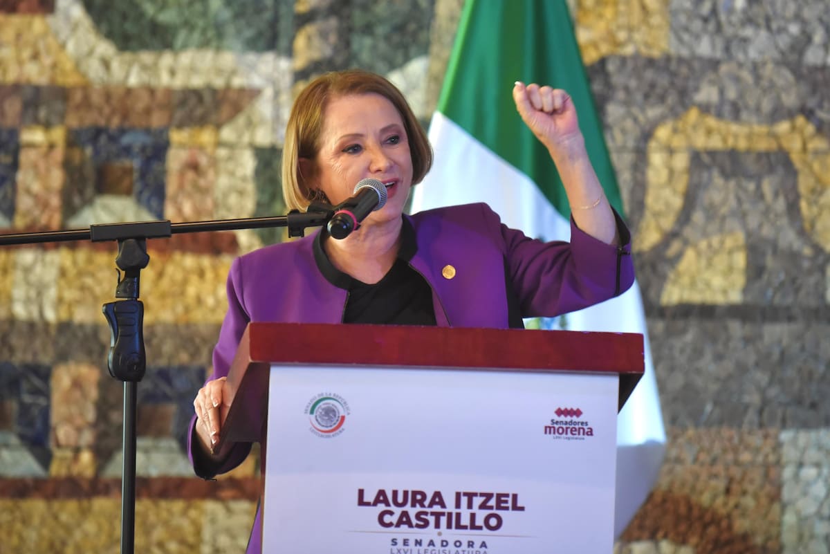 La senadora Laura Itzel Castillo es elegida por Morena para sustituir a Gerardo Fernández Noroña como presidente del Senado. | Crédito: X @LauraI_Castillo
