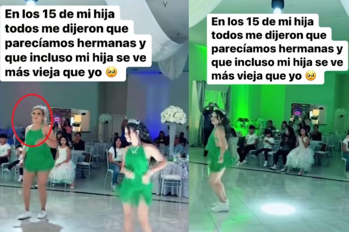 La quinceañera era su hija, pero la atención se la robó ella: madre es criticada por su baile y la llaman ‘chavorruca’