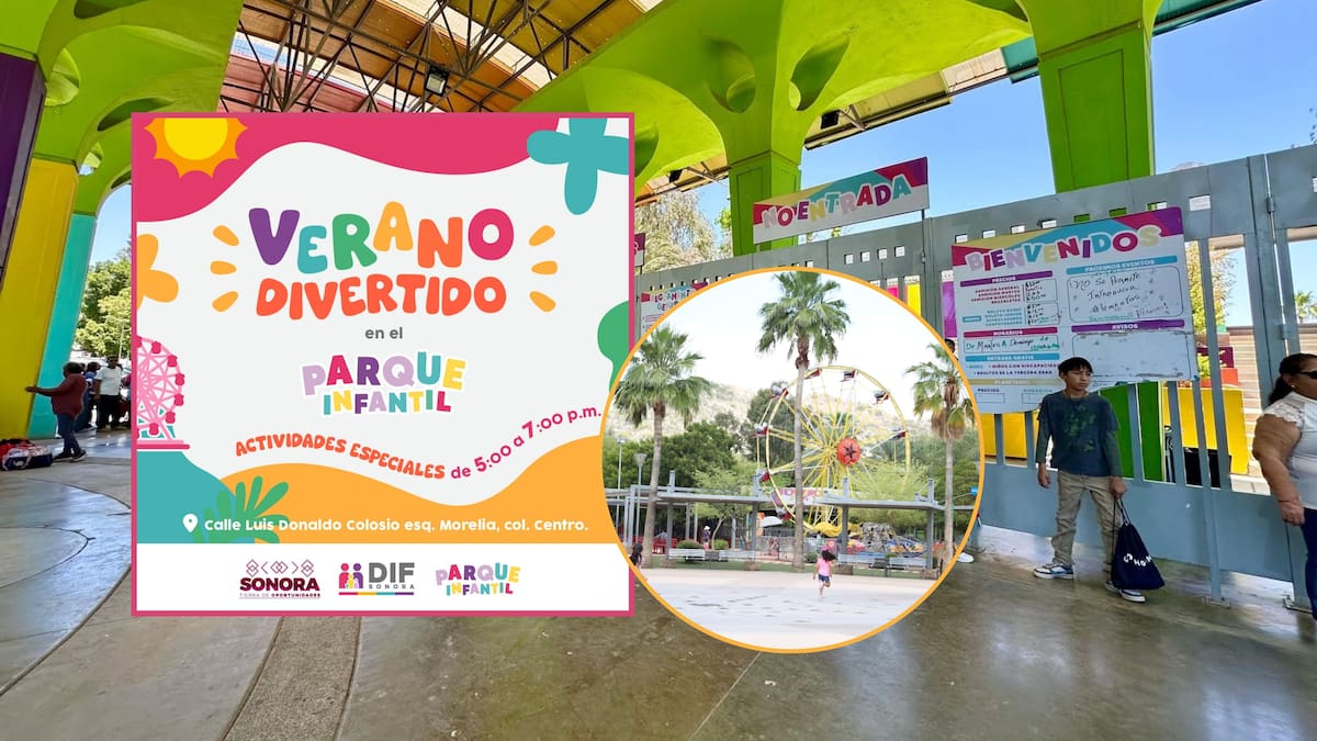 Estas vacaciones de verano, el Parque Infantil de Hermosillo tendrá talleres gratuitos, cine y fiesta de espuma del 21 al 31 de julio