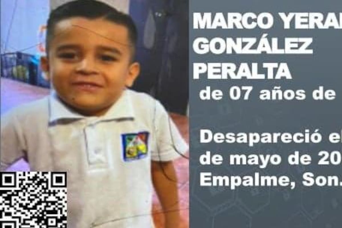 Activan Alerta Amber por Marco Yerai, niño de 7 años desaparecido en Empalme