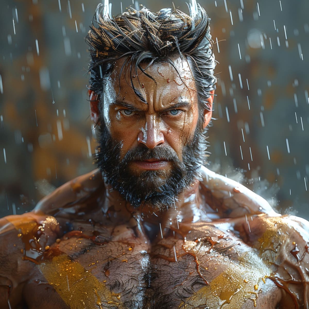 Wolverine, el intrépido mutante, surge con fuerza en la imaginación de la inteligencia artificial, destacando su presencia impactante.