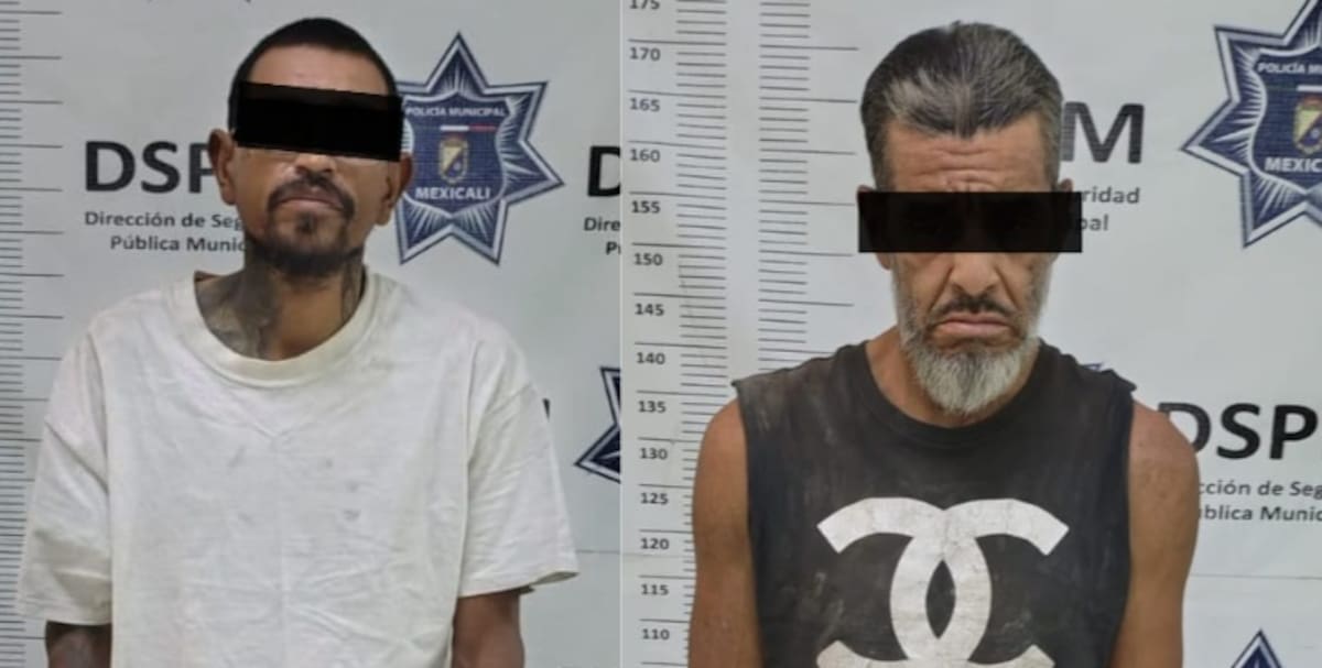 Israel “N”, de 49 años de edad y Miguel Ángel “N”, de 40 años.│Foto: Cortesía