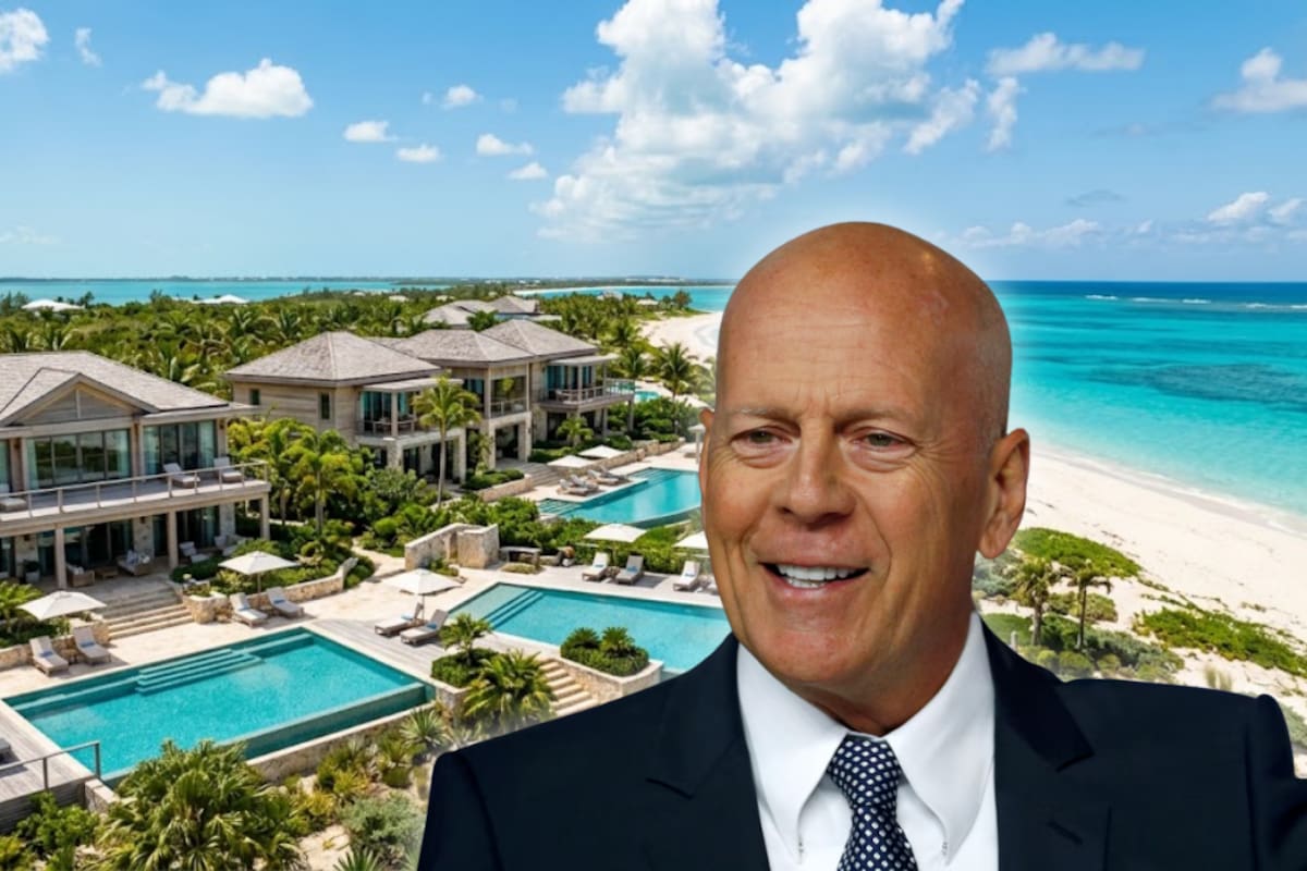 Bruce Willis convirtió tres hectáreas en el Caribe en un complejo de lujo con tres casas y cuatro piscinas que vendió por 27 millones de dólares antes de que la propiedad regresara al mercado por 37.5 millones