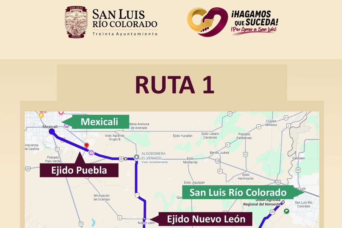 Rutas alternas elevan tiempos de traslado entre San Luis y Mexicali hasta casi dos horas