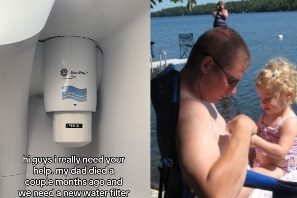 Tras fallecer su padre, una niña pide ayuda a la gente de TikTok para que le ayuden a cambiar el filtro del agua