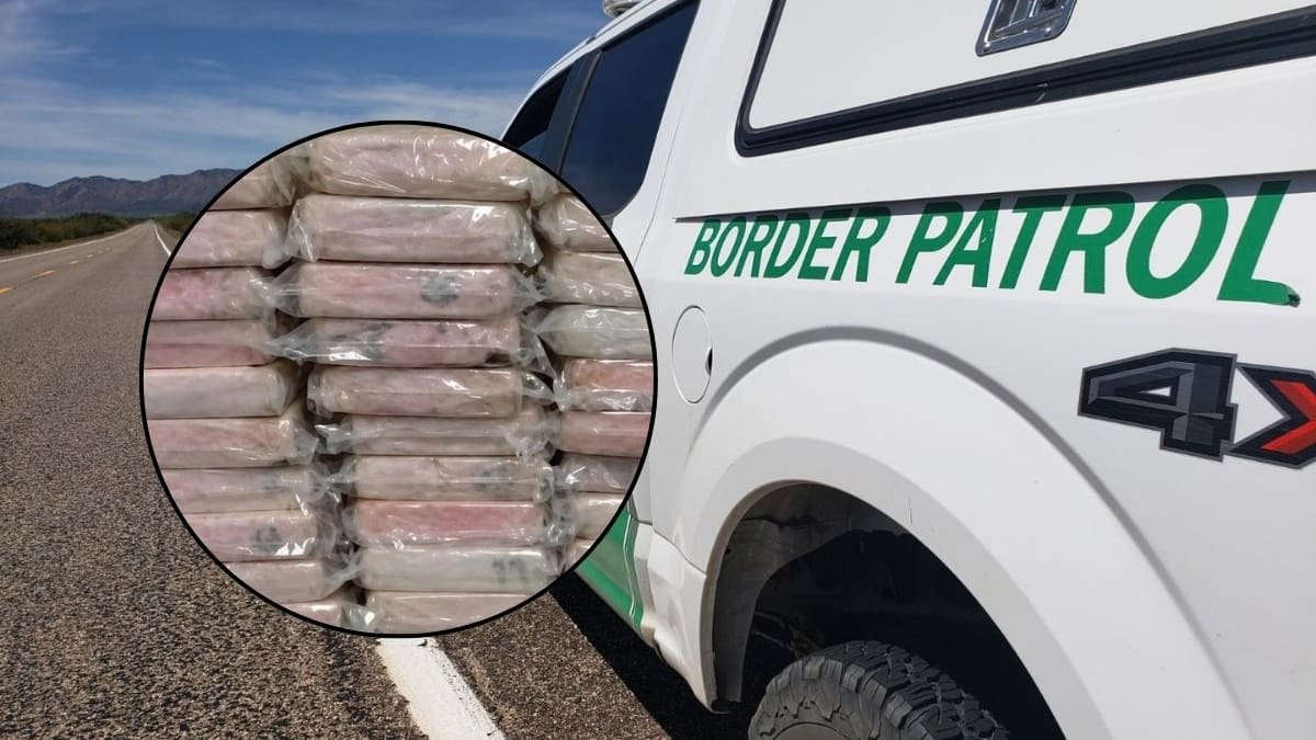 Detienen en la Interestatal 8 cerca de Yuma a un conductor con 32 kilos de cocaína valuada en 4.8 millones de dólares