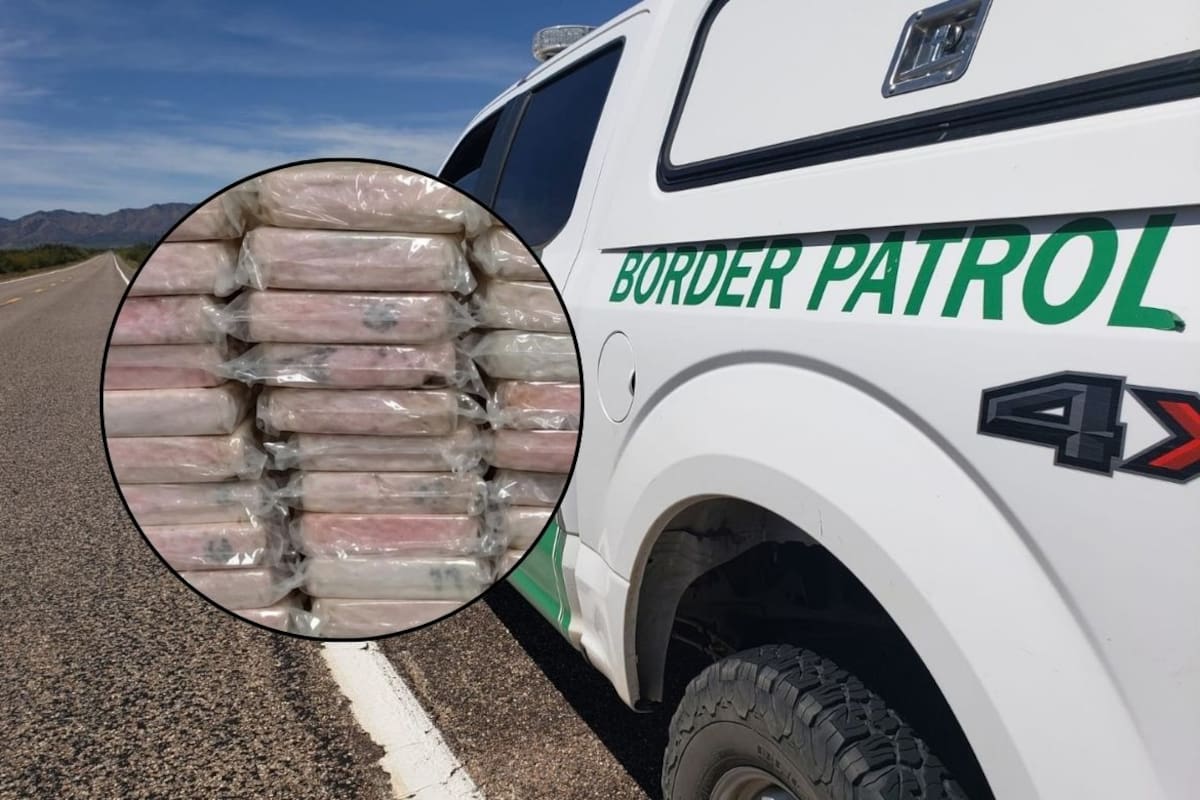 Detienen en la Interestatal 8 cerca de Yuma a un conductor con 32 kilos de cocaína valuada en 4.8 millones de dólares