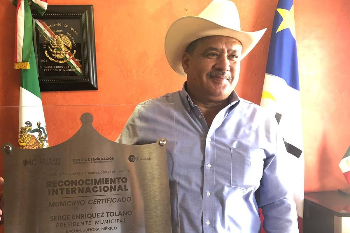 Bácum recibe reconocimiento de talla internacional