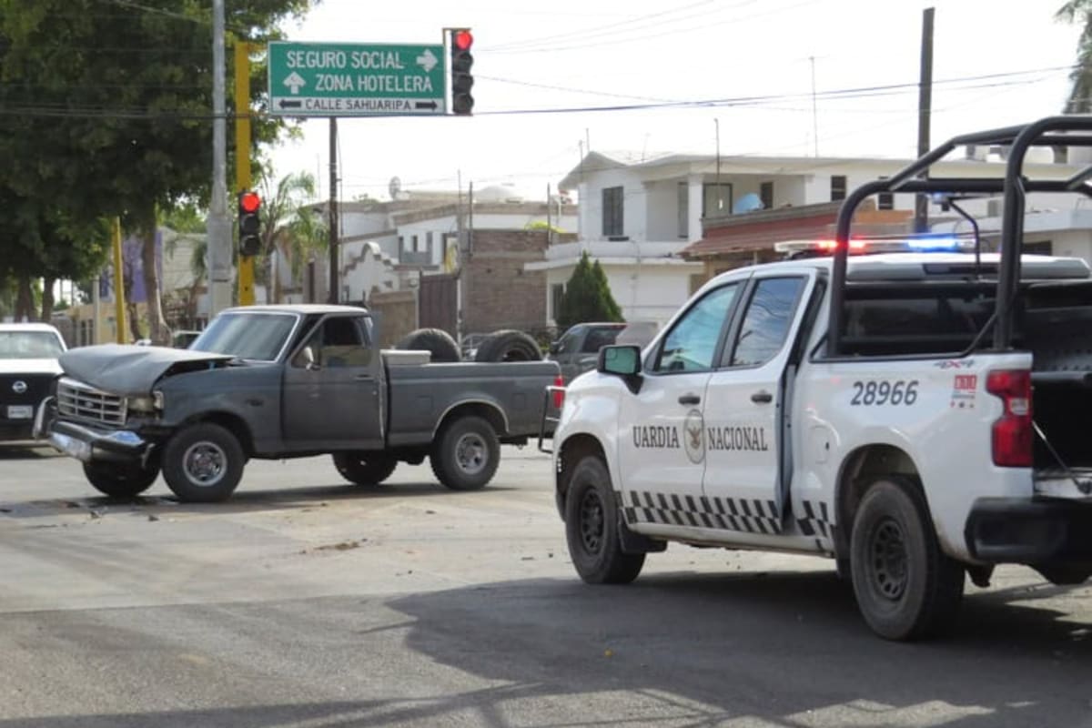 Choca unidad de la Guardia Nacional; hay tres elementos lesionados