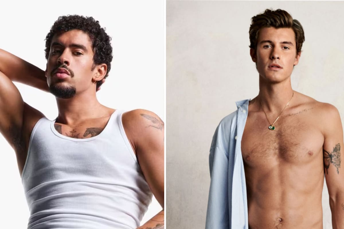 Shawn Mendes reacciona a las atrevidas fotos de Bad Bunny para Calvin Klein; “guapo”