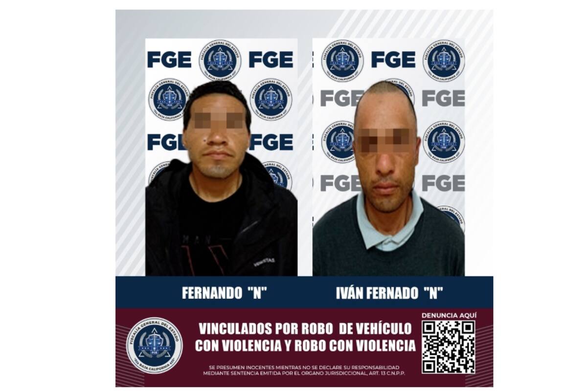 Van a prisión dos sujetos que asaltaron a chofer de Didi en Villas del Palmar