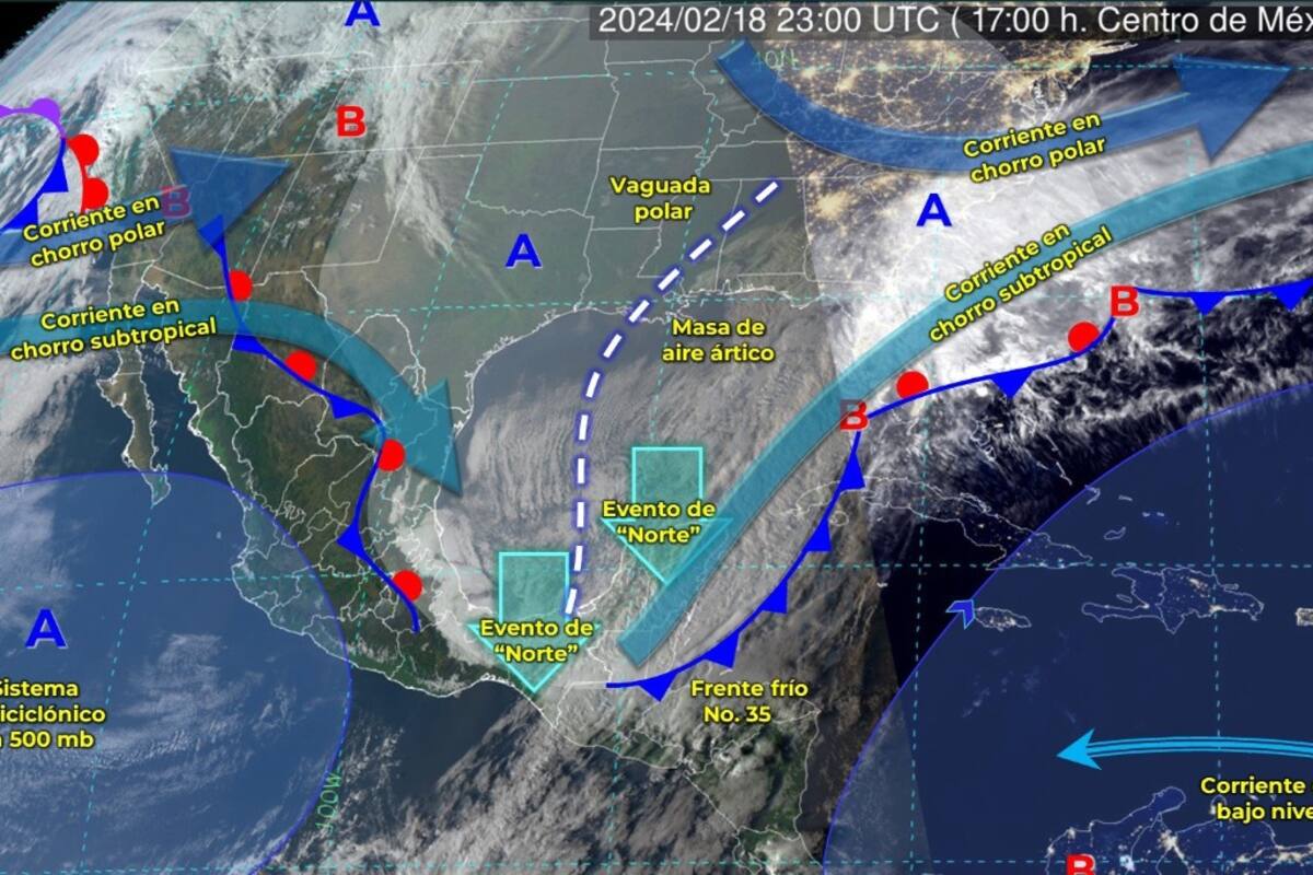 Frente frío traerá heladas y niebla este lunes para la República Mexicana
