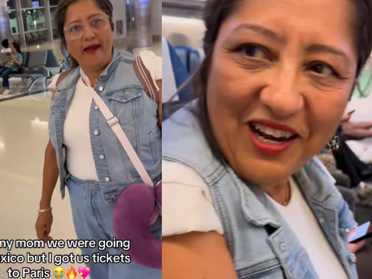 Ella pensaba que iban a visitar a sus parientes en México: joven lleva a su madre a un viaje sorpresa a París