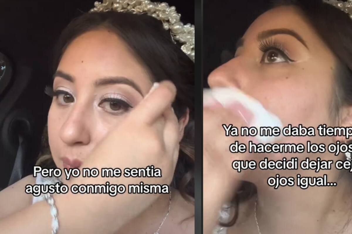 Novia se desmaquilla de camino a su boda civil porque no le gustó cómo la dejaron