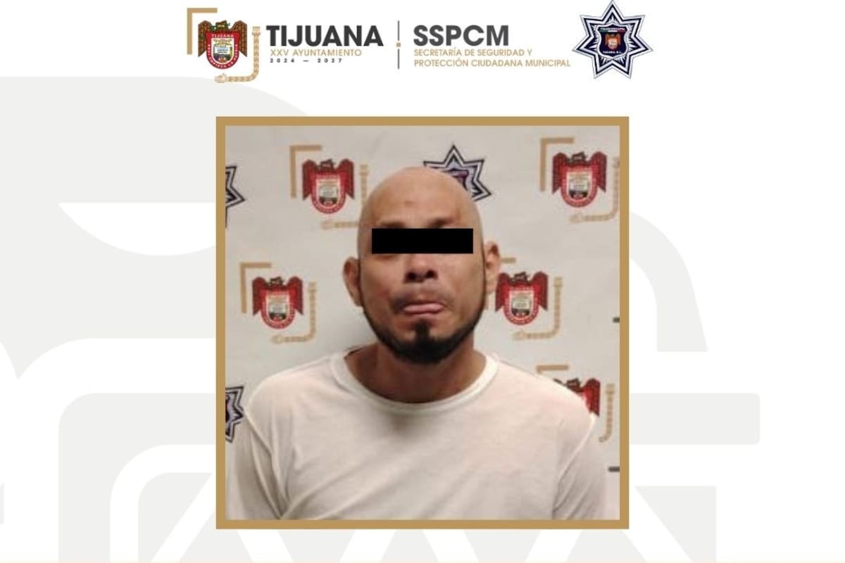 Hombre detenido por violencia familiar en la colonia Sánchez Taboada